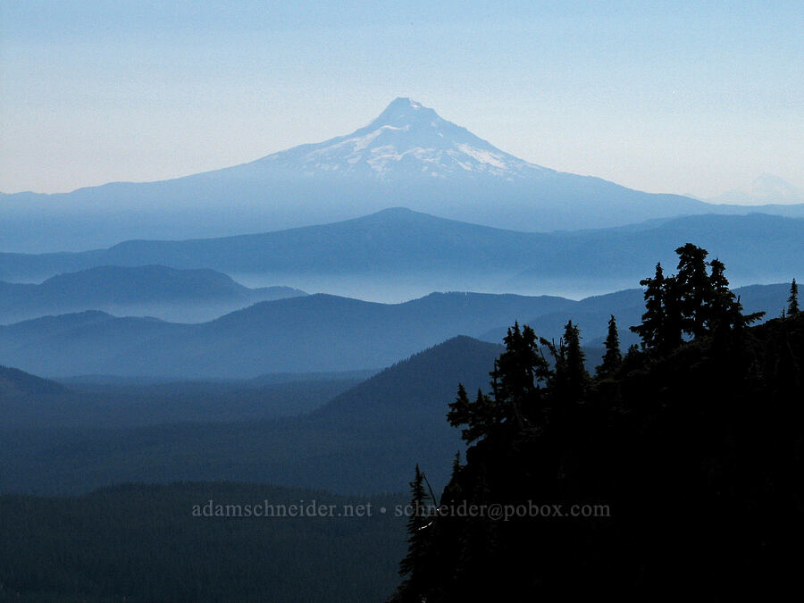 Mount Hood [north summit of Lemei Rock, Indian Heaven Wilderness, Skamania County, Washington]