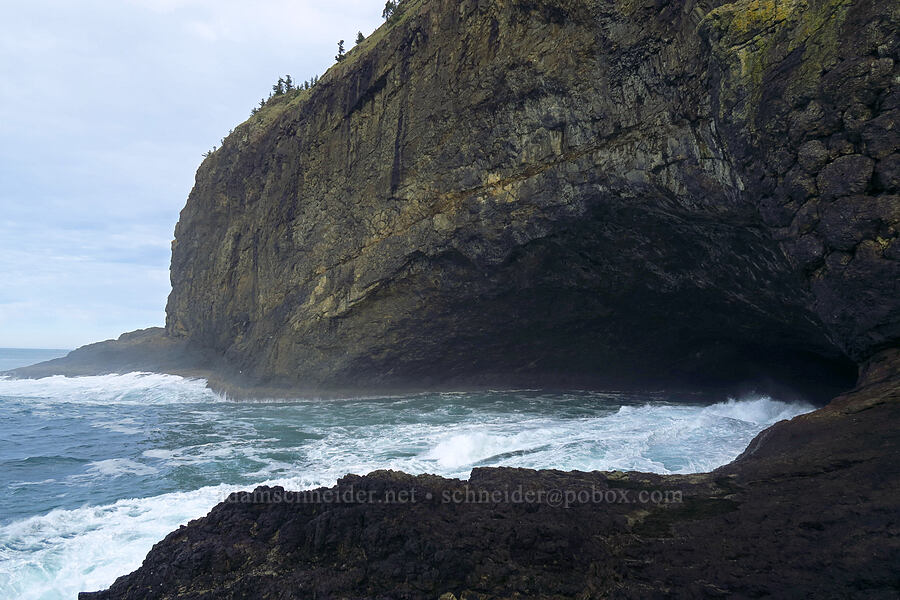 sea cave [Cape Lookout, Cape Lookout State Park, Tillamook County, Oregon]