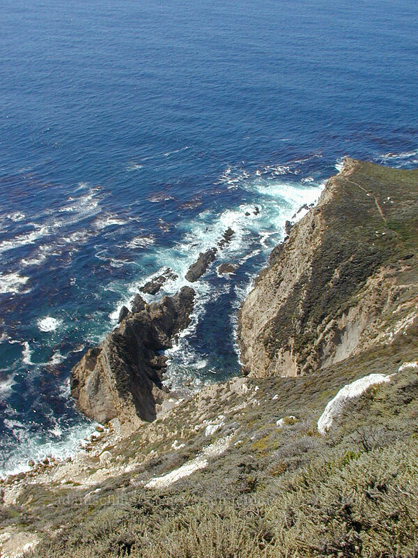 sharp rocks [Highway 1, Big Sur, Monterey County, California]