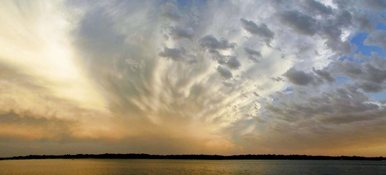 thundercloud panorama [Lake L'Homme Dieu, Alexandria, Douglas County, Minnesota]