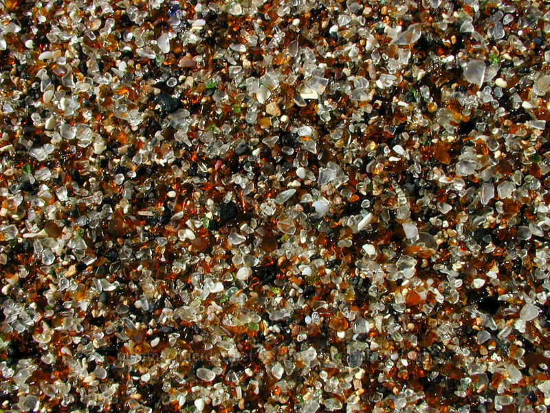 small rocks and beach glass [Glass Beach, Port Allen, Kaua'i, Hawaii]