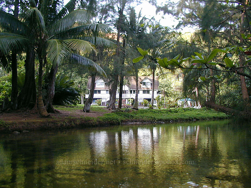 Glo Manor across Anini Stream [Anini Beach, Kalihiwai, Kaua'i, Hawaii]
