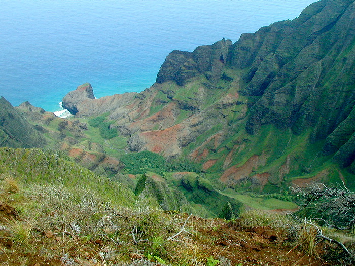 Honopu Valley [Honopu Trail, Na Pali Coast, Kaua'i, Hawaii]