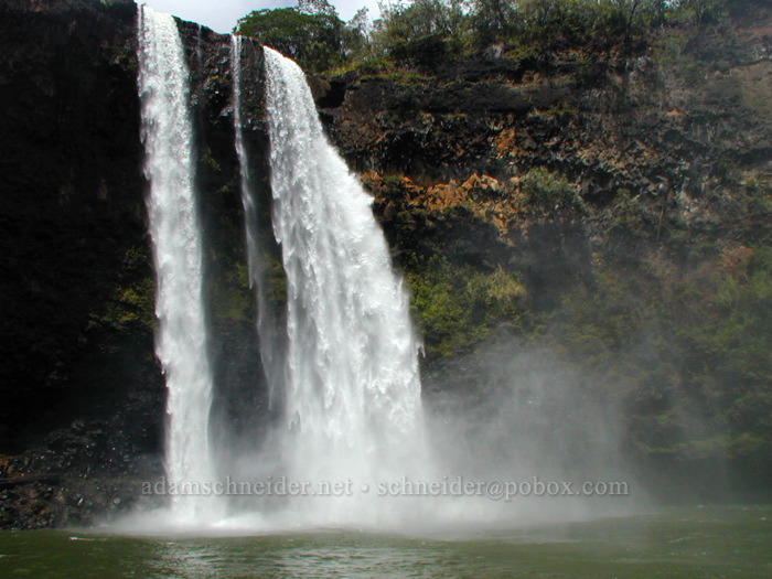 Wailua Falls from below [Wailua Falls, Wailua River State Park, Kaua'i, Hawaii]