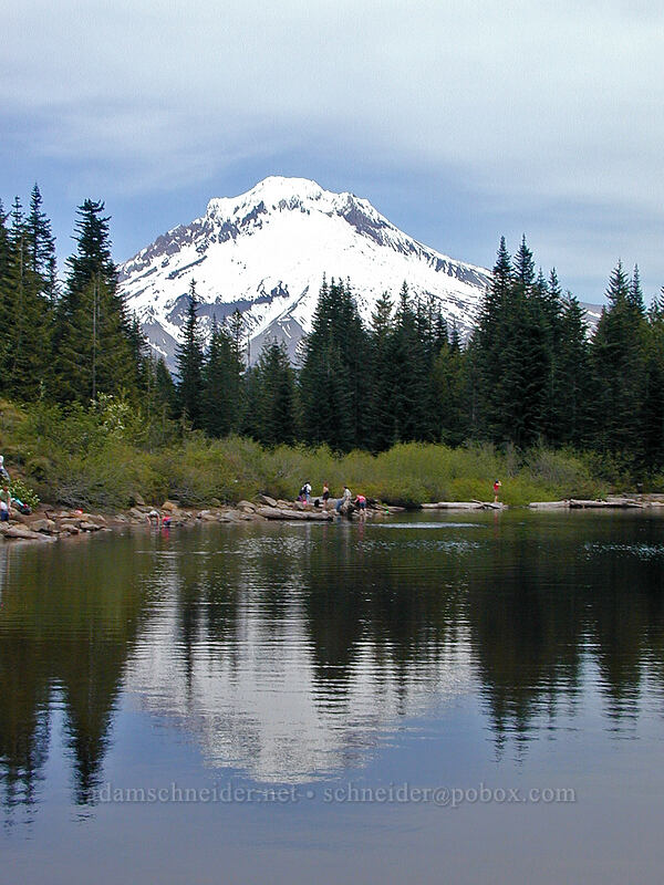 Mount Hood reflected in Mirror Lake [Mirror Lake, Mt. Hood National Forest, Clackamas County, Oregon]