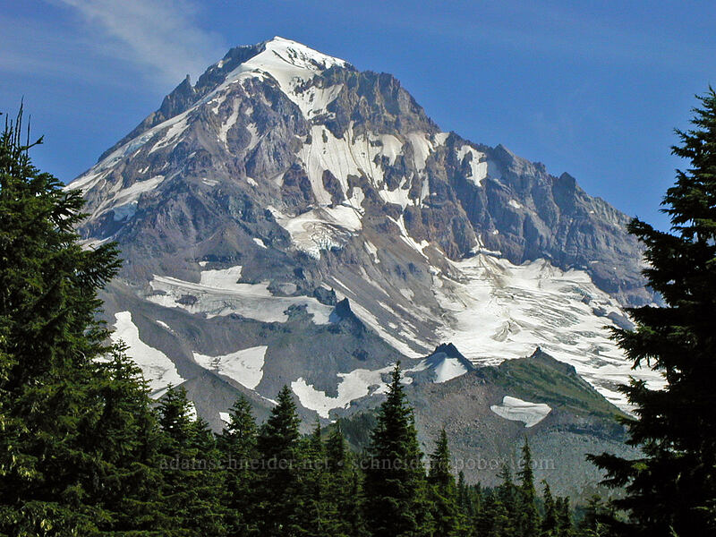 close-up of Mount Hood [Cathedral Ridge, Mt. Hood Wilderness, Hood River County, Oregon]
