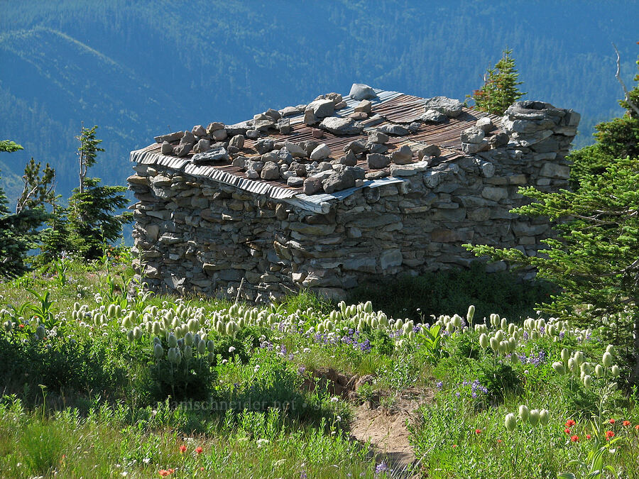 McNeil Point stone shelter [above McNeil Point, Mt. Hood Wilderness, Clackamas County, Oregon]