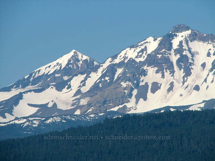 Middle Sister & North Sister [Highway 242, Sisters, Deschutes County, Oregon]