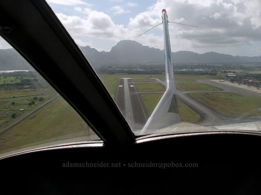 takeoff from Lihu'e [LIH airport, Lihu'e, Kaua'i, Hawaii]