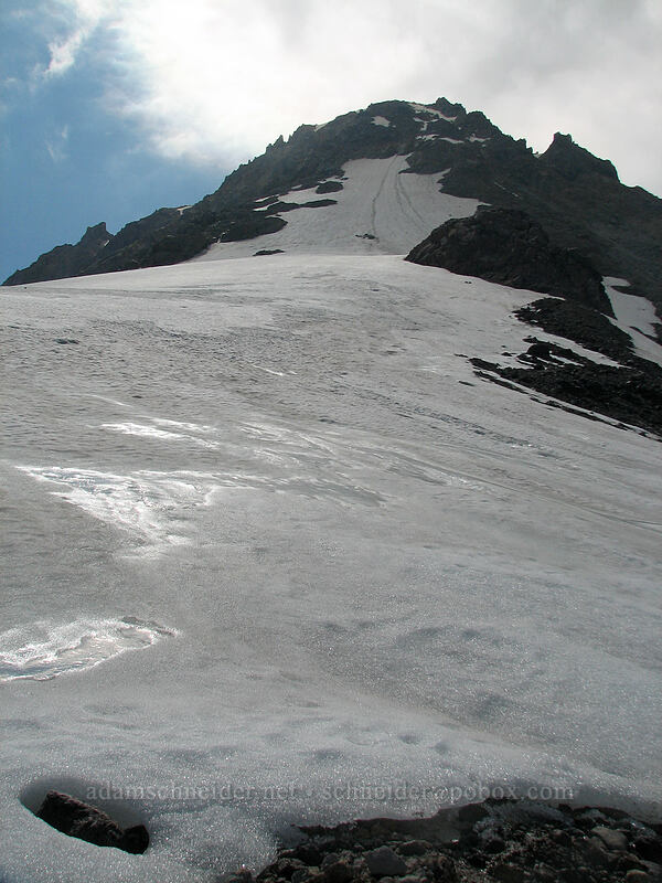 Mount Hood's summit [near Tie-In Rock, Cooper Spur, Mt. Hood Wilderness, Hood River County, Oregon]