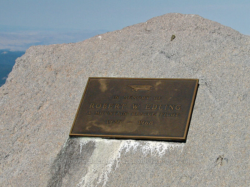 Robert Edling memorial [Cooper Spur, Mt. Hood Wilderness, Hood River County, Oregon]