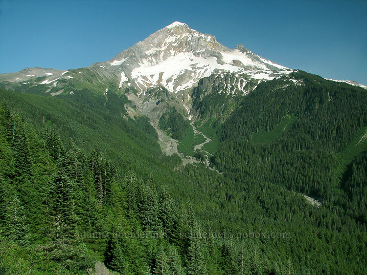 northwest face of Mount Hood [Bald Mountain, Mt. Hood Wilderness, Clackamas County, Oregon]