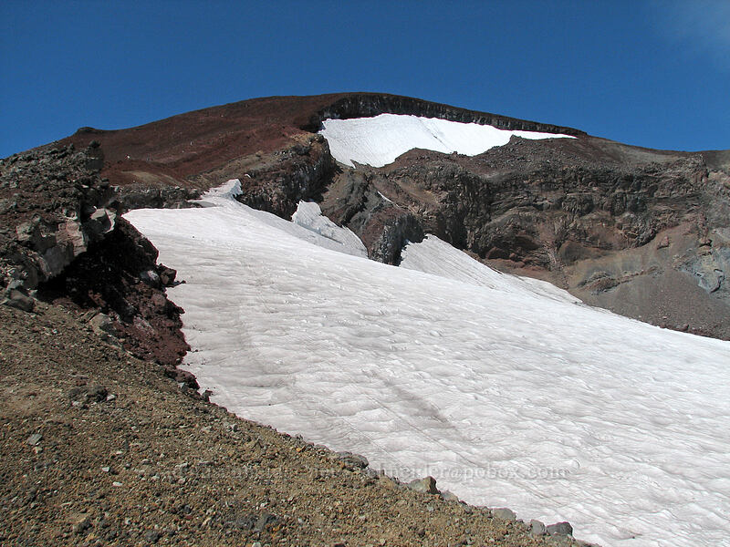 South Sister summit & Lewis Glacier [South Sister Trail, Three Sisters Wilderness, Deschutes County, Oregon]