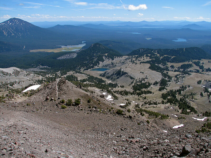 view to the south [South Sister Trail, Three Sisters Wilderness, Deschutes County, Oregon]