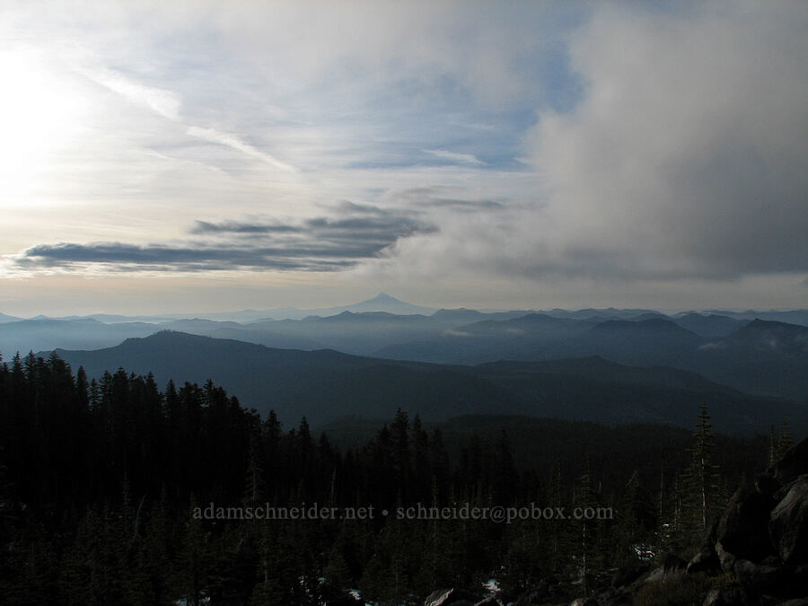 Mount Hood [Monitor Ridge, Mt. St. Helens National Volcanic Monument, Skamania County, Washington]