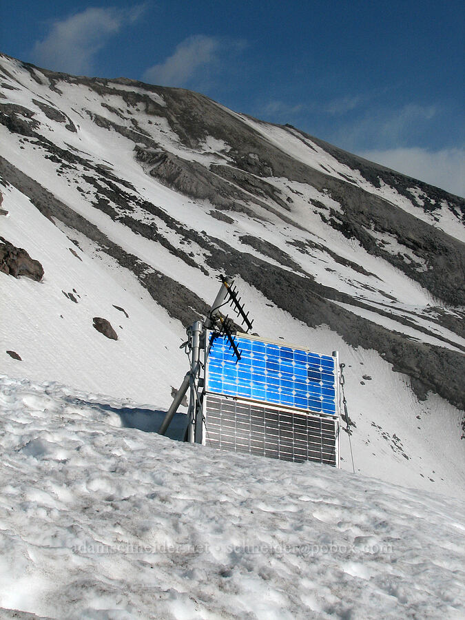 solar panel [Monitor Ridge, Mt. St. Helens National Volcanic Monument, Skamania County, Washington]