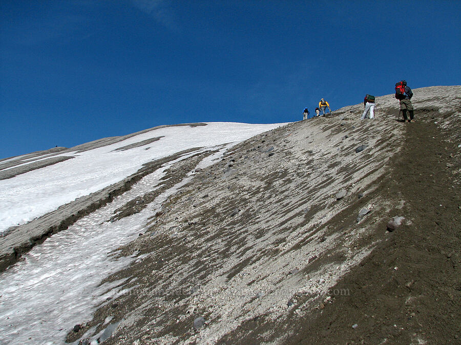 the last 500 feet below the rim [Monitor Ridge, Mt. St. Helens National Volcanic Monument, Skamania County, Washington]