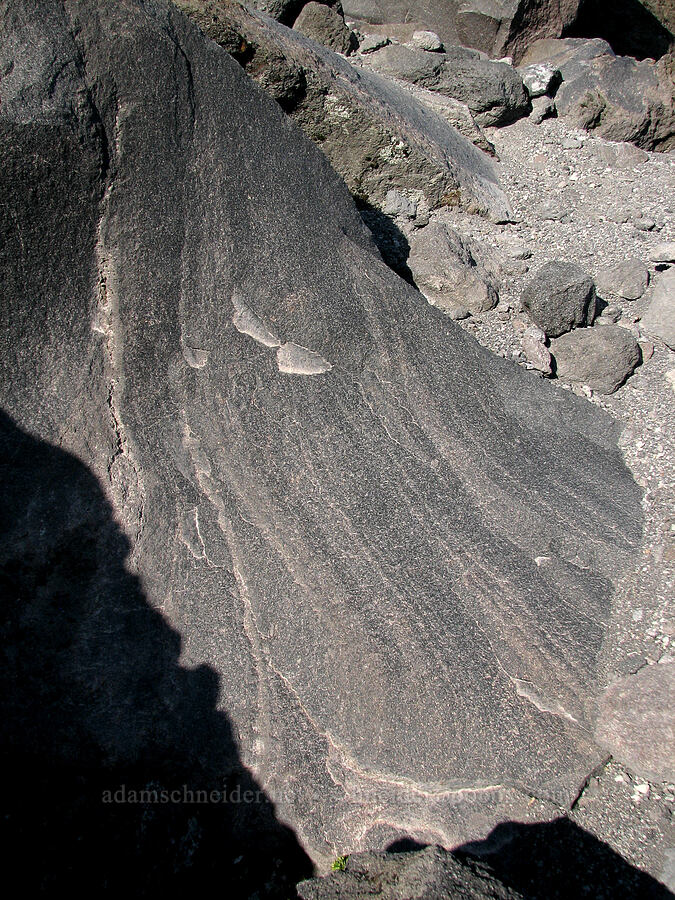 smooth lava [Monitor Ridge, Mt. St. Helens National Volcanic Monument, Skamania County, Washington]