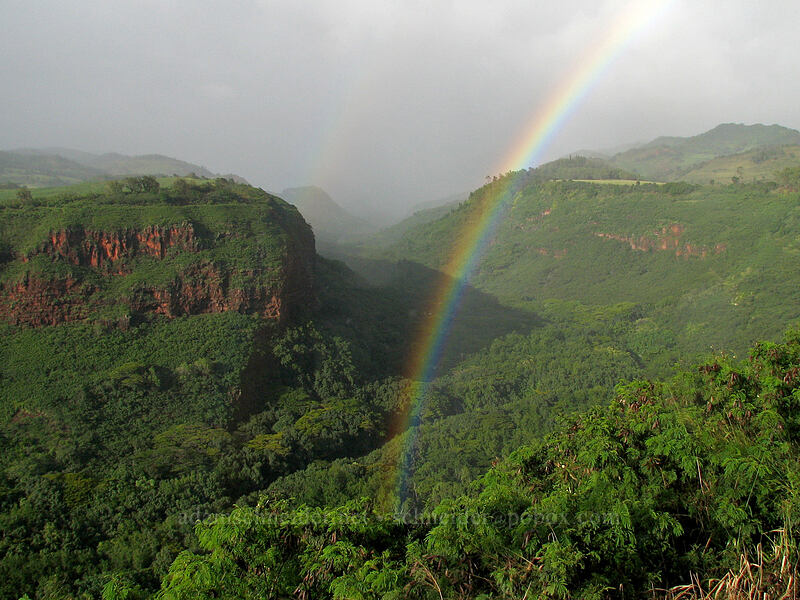 rainbow in Hanapepe Valley [Hanapepe Valley overlook, Kaua'i, Hawaii]