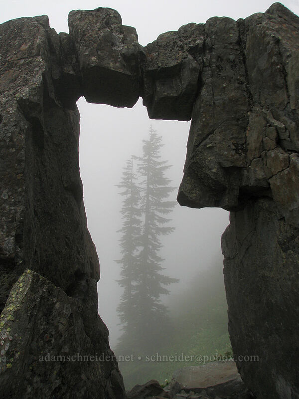 rock arch [Ed's Trail, Silver Star Mountain, Gifford Pinchot Nat'l Forest, Skamania, Washington]