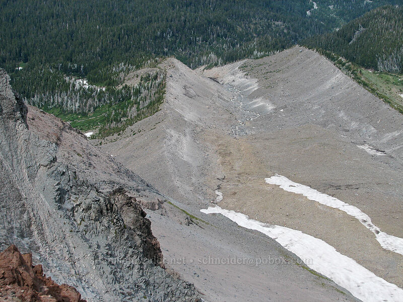 Coe Glacier drainage [Barrett Spur, Mt. Hood Wilderness, Hood River, Oregon]