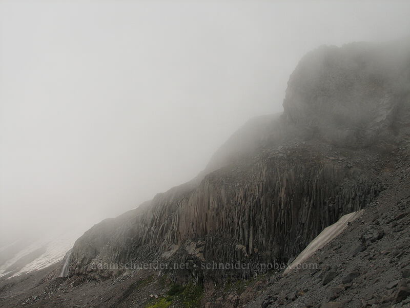 Mount Hood, obscured by clouds [Newton-Clark Ridge, Mt. Hood National Forest, Hood River, Oregon]