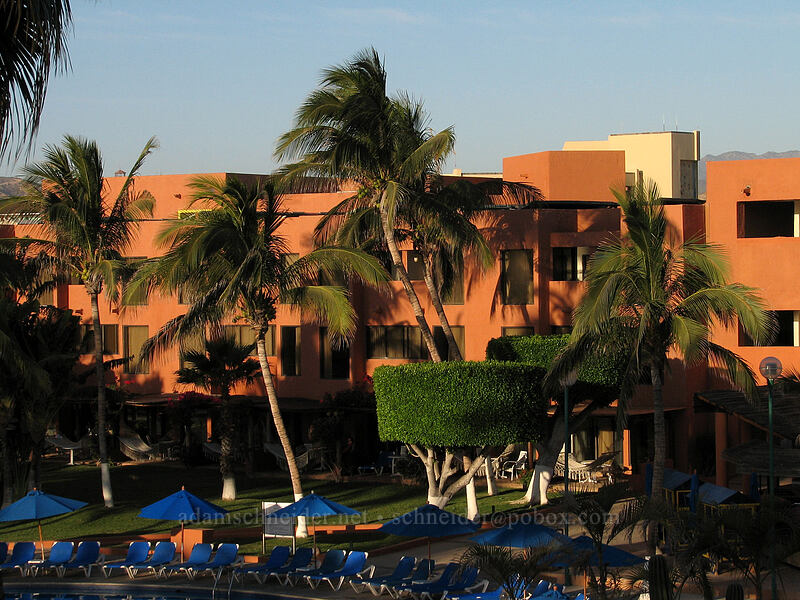 hotel in the morning [El Presidente Hotel, San Jose del Cabo, Los Cabos, Baja California Sur, Mexico]