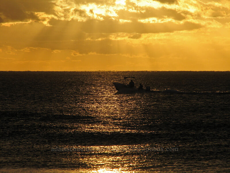 fishing boat at sunrise [Playa Hotelera, San Jose del Cabo, Los Cabos, Baja California Sur, Mexico]