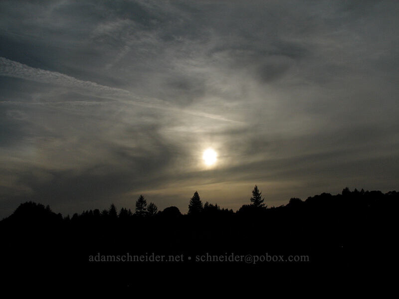 sunset [Mima Meadow, UCSC, Santa Cruz, California]
