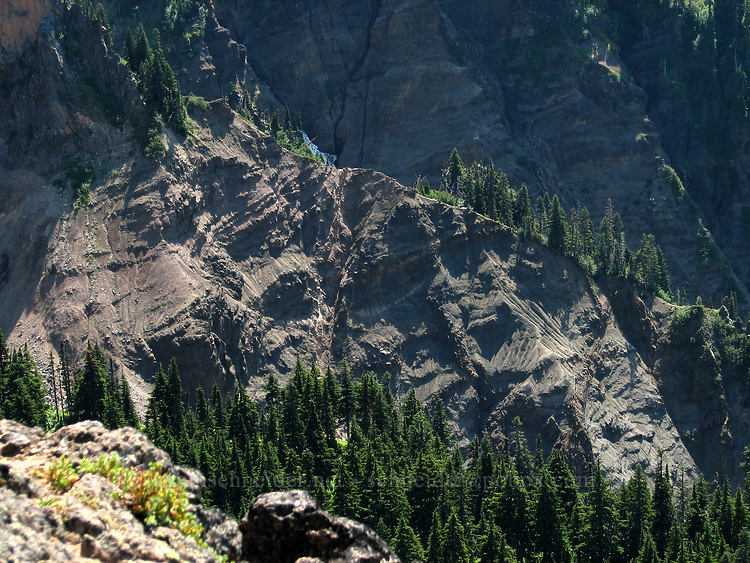 folded rocks on Yocum Ridge [McNeil Point, Mt. Hood Wilderness, Clackamas County, Oregon]