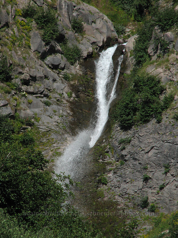 waterfall on the Zigzag River [Zigzag Canyon, Mt. Hood Wilderness, Clackamas County, Oregon]