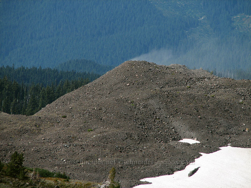 windblown dust [Adams Glacier Meadows, Mt. Adams Wilderness, Skamania County, Washington]