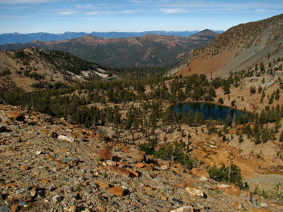 view over Deadfall Lakes [Mt. Eddy Trail, Shasta-Trinity National Forest, Siskiyou County, California]