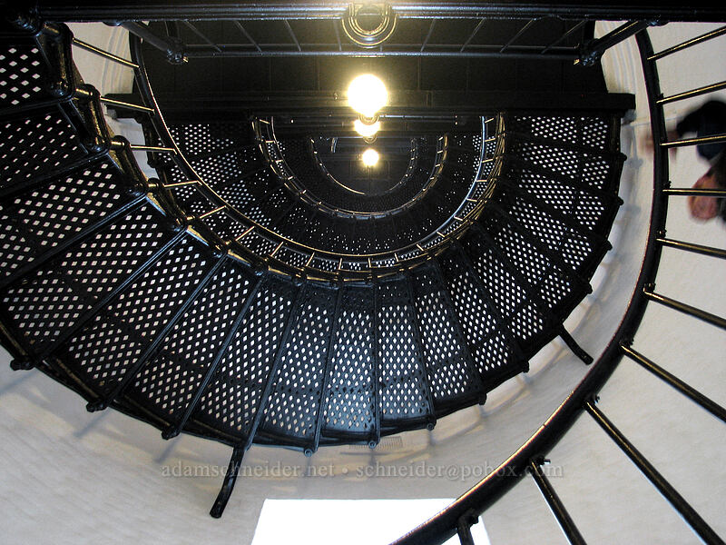 spiral staircase [Yaquina Head Lighthouse, Agate Beach, Lincoln County, Oregon]