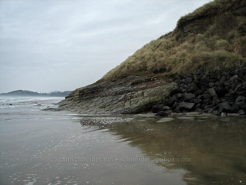 edge of the beach [Nye Beach, Newport, Lincoln County, Oregon]
