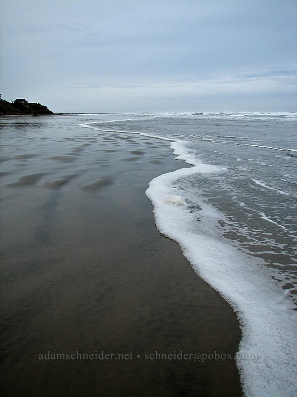 sea foam [Nye Beach, Newport, Lincoln County, Oregon]