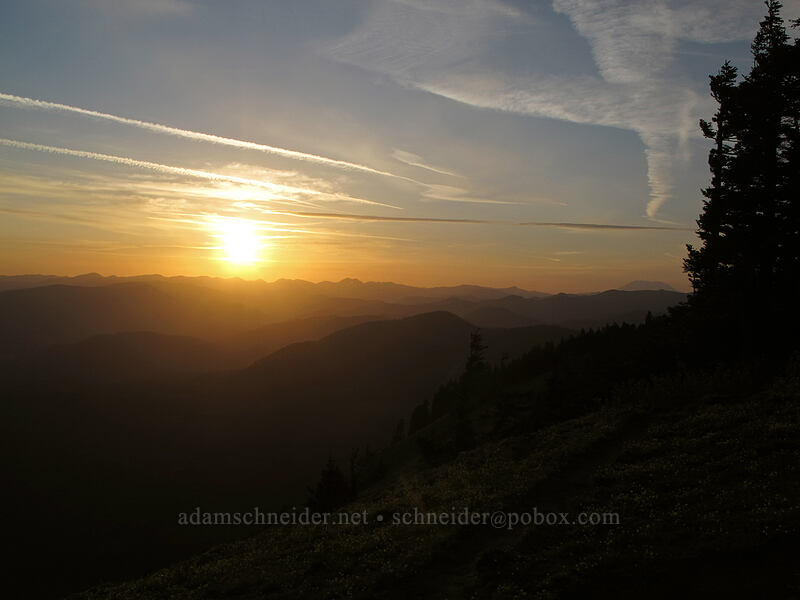sunset [Dog Mountain Trail, Gifford Pinchot National Forest, Skamania County, Washington]