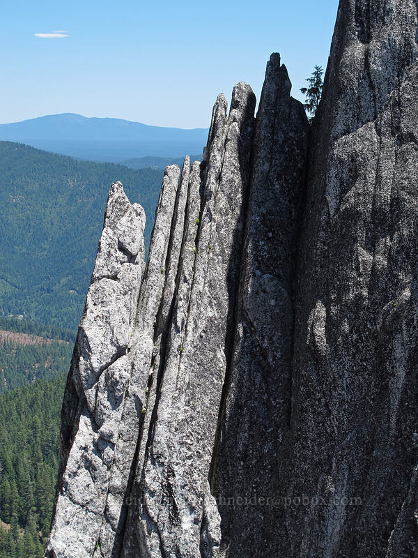 pointy granite [Castle Dome saddle, Castle Crags Wilderness, Shasta County, California]