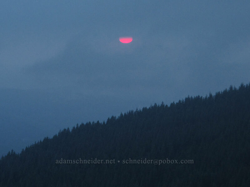 sunset [Grouse Vista Trail, Gifford Pinchot Nat'l Forest, Clark County, Washington]