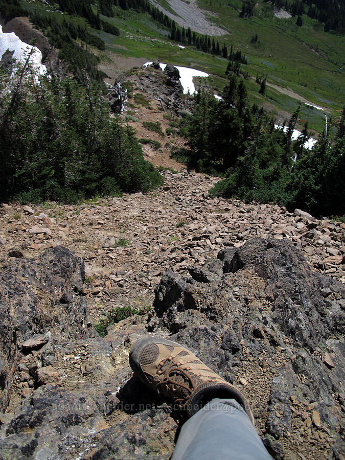 second thoughts [Goat Ridge saddle, Goat Rocks Wilderness, Lewis County, Washington]