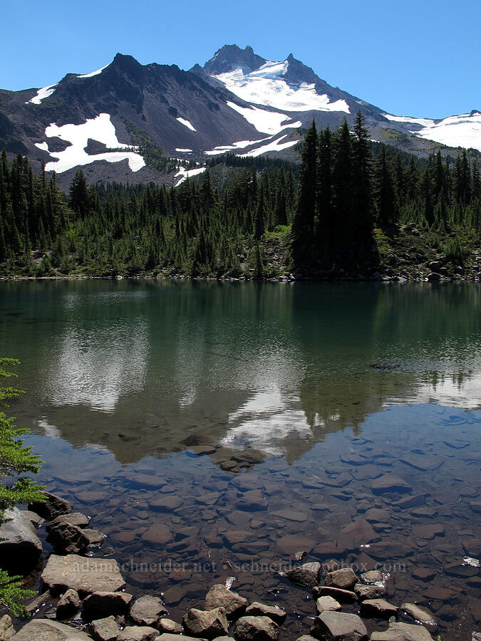 Mount Jefferson & Scout Lake [Jefferson Park, Mt. Jefferson Wilderness, Marion County, Oregon]