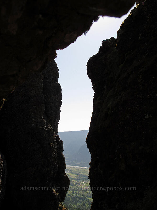 cliffs [Hamilton Mountain Trail, Beacon Rock State Park, Skamania County, Washington]
