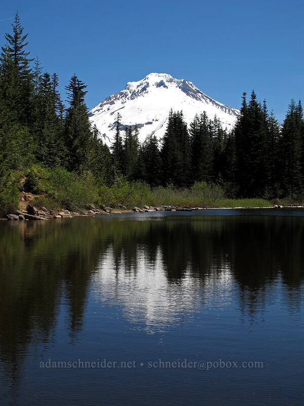 Mount Hood & Mirror Lake [Mirror Lake, Mt. Hood National Forest, Clackamas County, Oregon]
