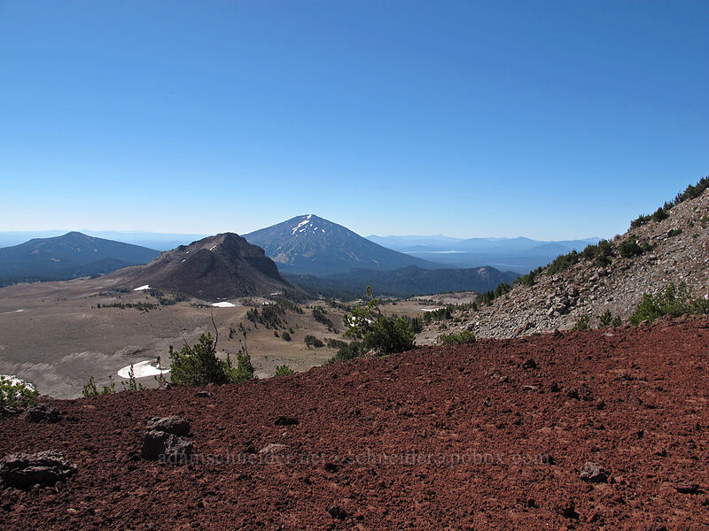 volcanoes to the south [Tam McArthur Rim, Three Sisters Wilderness, Deschutes County, Oregon]