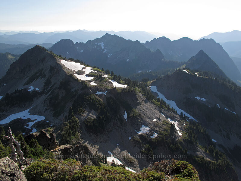 western Tatoosh Range [Pinnacle Peak summit, Mount Rainier National Park, Lewis County, Washington]
