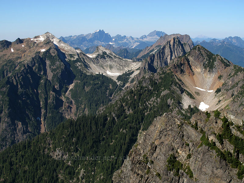 mountains to the north [Gothic Peak summit, Morning Star NRCA, Snohomish County, Washington]