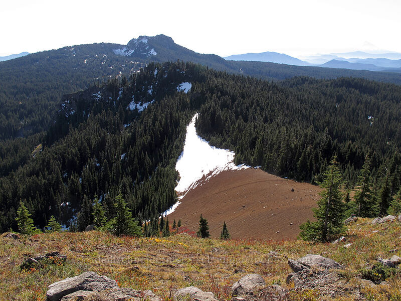 Lemei Rock & Peak 5618 [Bird Mountain summit, Indian Heaven Wilderness, Skamania County, Washington]
