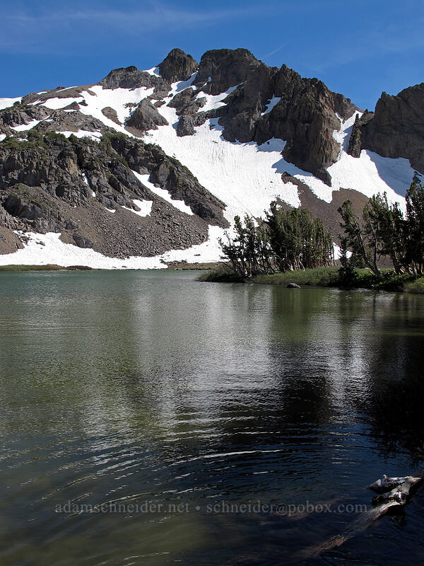 West Sister & Round Top Lake [Round Top Lake, Mokelumne Wilderness, Alpine County, California]
