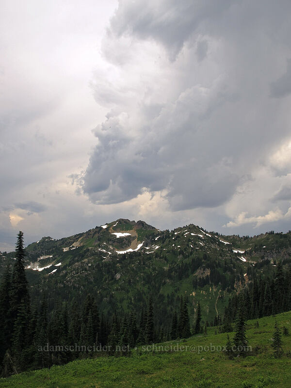 storm clouds over Skykomish Peak [Cady Ridge Trail, Henry M. Jackson Wilderness, Chelan County, Washington]