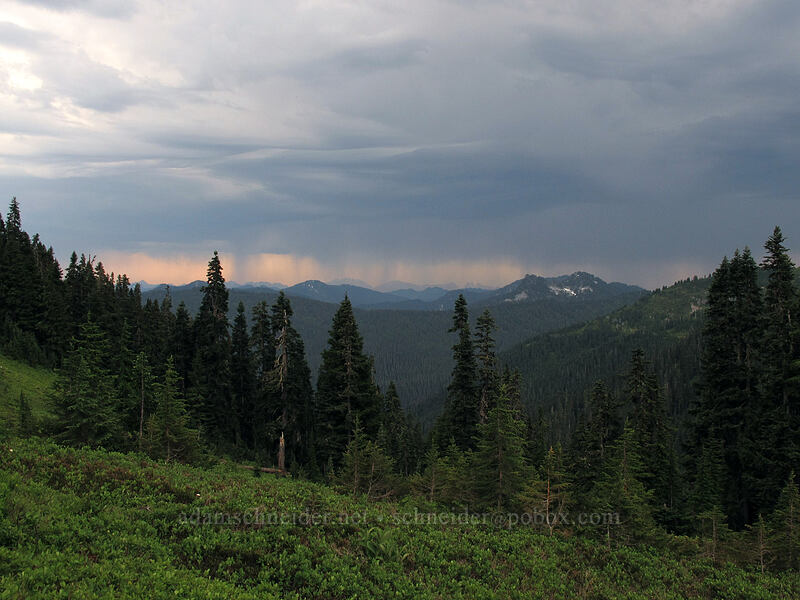 rain on its way [Cady Ridge Trail, Henry M. Jackson Wilderness, Chelan County, Washington]